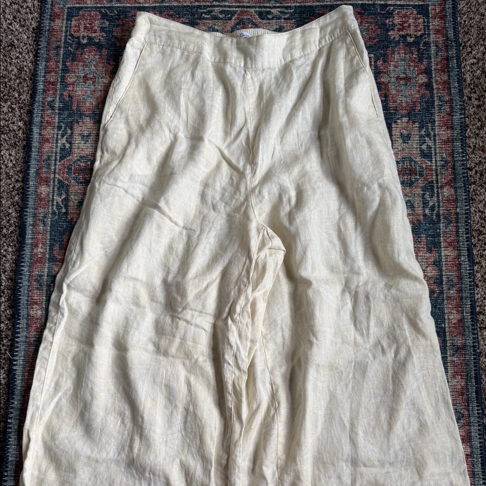 Nicole Miller Linen Pants Large